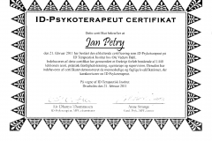 Psykoterapeut - Certificat